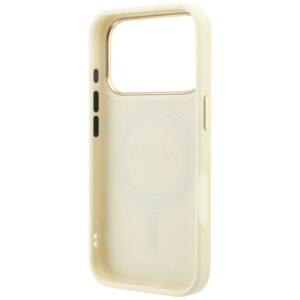 Guess Ring Stand 360 Grained Classic Logo MagSafe dėklas, skirtas iPhone 18 Pro Max / 17 Pro Max, smėlio spalvos - Image 7