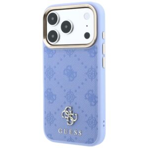 Guess Peony 4G Small Logo MagSafe dėklas, skirtas iPhone 18 Pro Max / 17 Pro Max, šviesiai mėlynas - Image 2