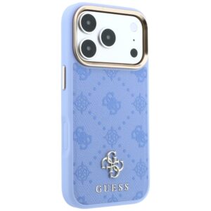 Guess Peony 4G Small Logo MagSafe dėklas, skirtas iPhone 18 Pro Max / 17 Pro Max, šviesiai mėlynas - Image 4
