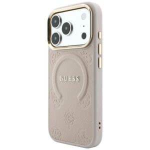 Case Guess Saffiano Peony & Ring MagSafe for iPhone 18 Pro Max / 17 Pro Max pink - Image 2