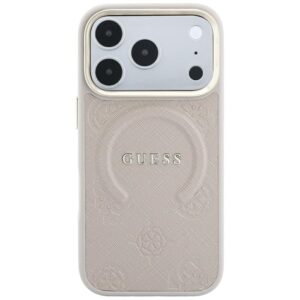 Case Guess Saffiano Peony & Ring MagSafe for iPhone 18 Pro Max / 17 Pro Max pink - Image 3