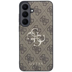 Guess Leather 4G Metal Logo dėklas, skirtas Samsung Galaxy S26 FE, rudas - Image 3
