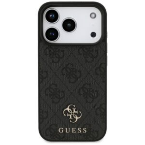 Guess 4G Small Classic Logo MagSafe dėklas, skirtas iPhone 18 Pro / 17 Pro, juodas - Image 3