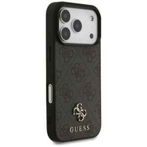 Guess 4G Small Classic Logo MagSafe dėklas, skirtas iPhone 18 Pro / 17 Pro, juodas - Image 4