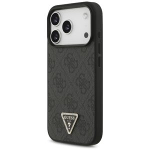 Guess odinis 4G Triangle Strass MagSafe dėklas, skirtas iPhone 18 Pro / 17 Pro, juodas - Image 2