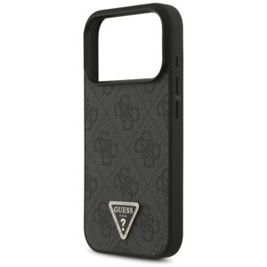 Guess odinis 4G Triangle Strass MagSafe dėklas, skirtas iPhone 18 Pro / 17 Pro, juodas - Image 6