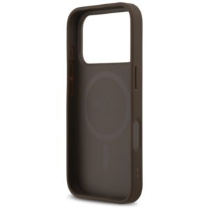 Guess odinis 4G Triangle Strass MagSafe dėklas, skirtas iPhone 18 Pro / 17 Pro, rudas - Image 7