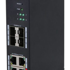 Dahua Technology HS4408-4ET-96 tinklo komutatorius Valdomas L2 Fast Ethernet (10/100) Maitinimas per Eternetą (PoE) Desktopas Juoda - Image 3