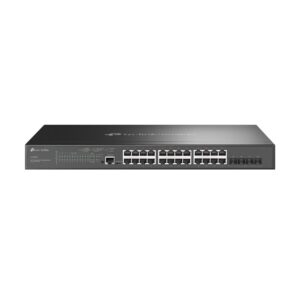 TP-Link Omada SG3428MP tinklo komutatorius Valdomas L2+ Gigabit Ethernet (10/100/1000) Maitinimas per Eternetą (PoE) 1U Juoda
