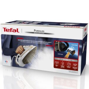 Tefal Puregliss FV8042 Sauso ir garų tipo lygintuvas Durilium AirGlide Autoclean soleplate 3000 W Bronza, Balta - Image 3