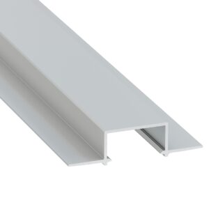 Profilis aliuminis anoduotas LED juostoms įleidžiamas, priglaistomas, HIRO, 2m