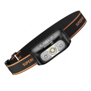 Žibintuvėlis ant galvos, įkraunamas micro USB, 800mA, su ON/OFF sensoriumi, 2W, 120lm