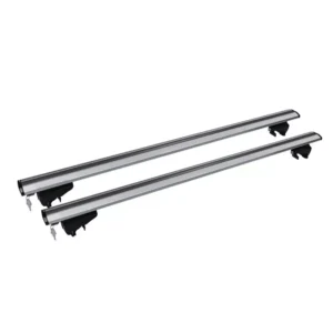 Automobilių stogo skersiniai Menabo Lince, 120 cm, 2 vnt. sidabro spalvos