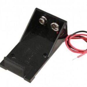 Baterijos 1x6F22 laikiklis, su 150mm laidais - Image 1