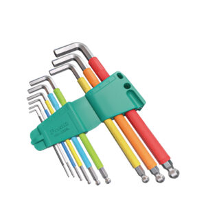 Šešiakampių raktų rinkinys 9 vnt. spalvoti HW-230BL Pro'Skit - Image 1