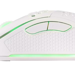 Deltaco Gaming GAM-108-W kompiuterio pelė Žaidimams Dešinės rankos USB A tipo Optinis 6400 DPI - Image 3