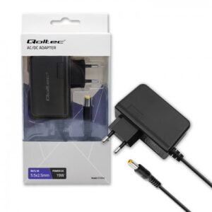 Qoltec 51034 maitinimo adapteris / inverteris Vidaus 19 W Juoda - Image 1