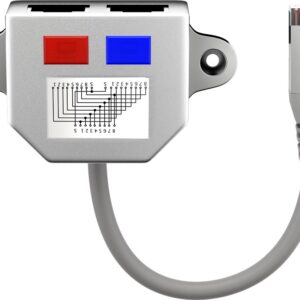 Perėjimas RJ45 (8P8C) kištukas - du lizdai CAT 5