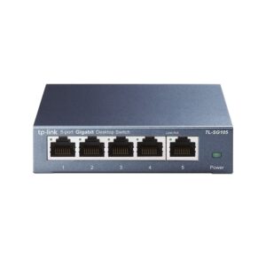 TP-Link TL-SG105 tinklo komutatorius Ne-valdomas L2 Gigabit Ethernet (10/100/1000) Juoda