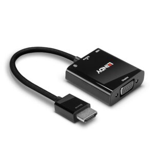 Lindy 38285 vaizdo kabelio adapteris 0,1 m HDMI A tipo (standartinis) VGA (D-Sub) Juoda - Image 3