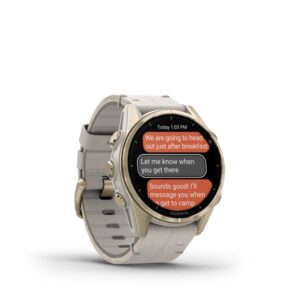 Garmin Fenix 8 3,3 cm (1.3") AMOLED 43 mm Skaitmeninis 416 x 416 pikseliai Lietimui jautrus ekranas Auksas „Wi-Fi“ GPS (palydovinis) - Image 3