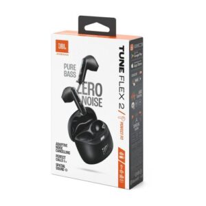 JBL Tune Flex 2 TWS „Bluetooth“ belaidės įstatomos ausinės, juodos, EU