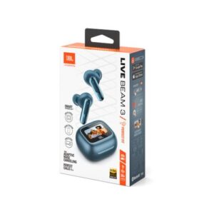 JBL Live Beam 3 TWS „Bluetooth“ belaidės įstatomos ausinės, mėlynos, ES