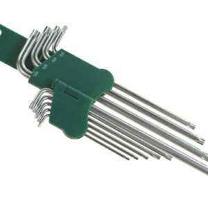 JONNESWAY TORX 9 vnt. ilgi 5-kampių antgaliai H16109S