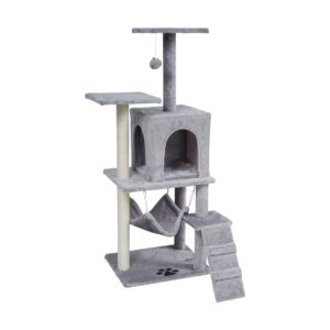 REBEL ANIMAL Pilkas draskyklė katėms - 50x40x125 cm - Image 3
