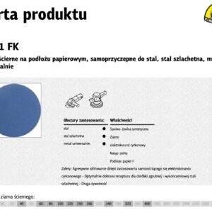 KLINGSPOR šlifavimo diskas 150 PS21FK 50vnt. 80 - Image 1