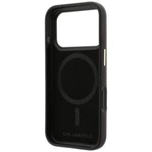 Dėklas Karl Lagerfeld Grained with Resin Signature Logo MagSafe, skirtas iPhone 18 Pro / 17 Pro, bordo spalvos - Image 7