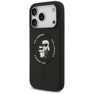 Karl Lagerfeld Silicone Karl&Choupette Ring MagSafe dėklas, skirtas iPhone 18 Pro Max / iPhone 17 Pro Max B - Image 2