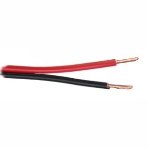 Laidas kolonėlėms 2x2.5mm² juodas/raudonas (varinis)