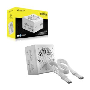 Corsair RM Series RM850e maitinimo blokas 850 W 24-pin ATX ATX Balta - Image 2