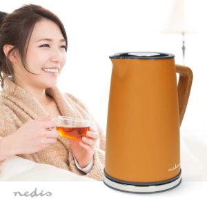 Nedis KAWK510EOR elektrinis virdulys 1,7 L 2200 W Oranžinė - Image 2