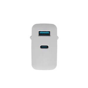 NATEC RIBERA GAN CHARGER 1x USB-A + 1x USB-C 65W BALTAS - Image 3