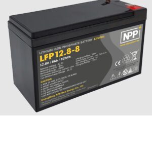 Akumuliatorius LiFePO4 12.8V 8Ah su F2 (T2) kontaktais NPP
