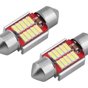 LED lemputės CANBUS 10SMD 4014 Festoon 31mm 12V/24V, 2vnt. AMIO