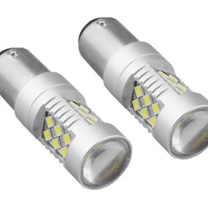 LED lemputės CANBUS 24xSMD 3030, 1157 (P21/5W), BAY15D, 12V/24V, 2vnt, AMIO - Image 1