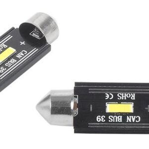 LED lemputės CANBUS 1xSMD UltraBright 1860, Festoon 39mm, 12V/24V, 2vnt, AMIO