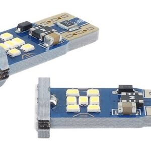 LED lemputės CANBUS, 21xSMD UltraBright 2016, T10e W5W, 12V/24V, 2vnt, AMIO