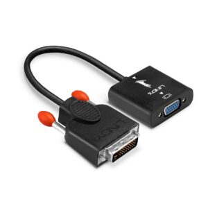 Lindy 38189 vaizdo kabelio adapteris 0,1 m DVI-D VGA (D-Sub) Juoda - Image 3