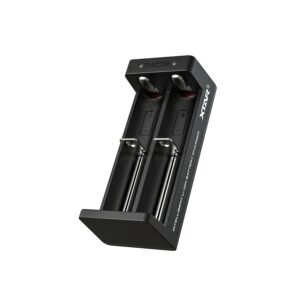 Mikroprocesorinis įkroviklis 1-2 Li-ion akumuliatorių celėms 3.7V 10440-26650 per USB-C, XTAR - Image 1