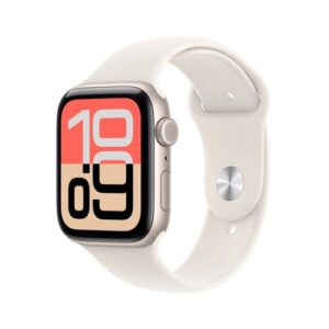 Apple Watch SE 3 (2025) GPS 40mm Starlight aliuminio korpusas, Starlight sportinė apyrankė S/M EU MEH34