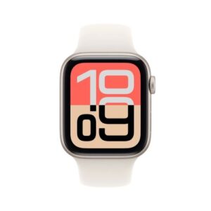 Apple Watch SE 3 (2025) GPS 40mm Starlight aliuminio korpusas, Starlight sportinė apyrankė S/M EU MEH34 - Image 2
