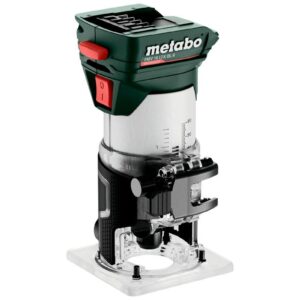 METABO KRAŠTŲ FREZA FMV 18 LTX BL 8 BE AKUMULIATORIAUS IR ĮKROVIKLIO METABOX