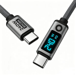 Mobile Origin 240W 80Gbps, 8K/60Hz LED Display USB-C Cable 1.5m CB18 - Image 7