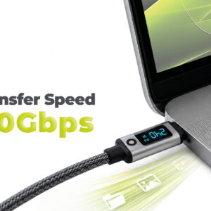 Mobile Origin 240W 80Gbps, 8K/60Hz LED Display USB-C Cable 1.5m CB18 - Image 8