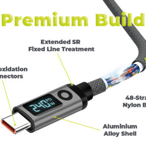 Mobile Origin 240W 80Gbps, 8K/60Hz LED Display USB-C Cable 1.5m CB18 - Image 10
