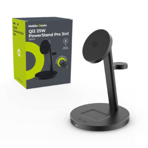 Mobile Origin Qi2 25W PowerStand Pro 3in1 su 40-60W AVS GaN įkrovikliu PW40 juodas - Image 4